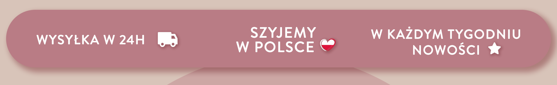 wysyłka w 24h. Szyjemy w Polsce. W każdym tygodniu nowości.
